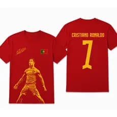 Camiseta CR7 Camisa Fãs De futebol Cristiano Ronaldo Tendência Moda Futebol Presente Masculino