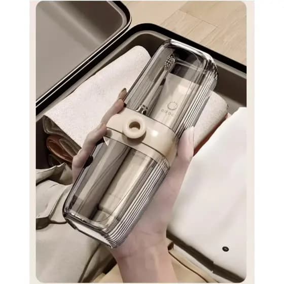Porta escova e pasta dente para viagem