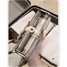 Porta escova e pasta dente para viagem