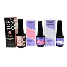 Kit Primer Nail Bonder Desidrat PH e Top Coat kit com 3PÇ