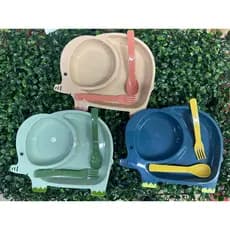 Kit Prato Refeição Pratinho Infantil com 3 Peças com Divisorias