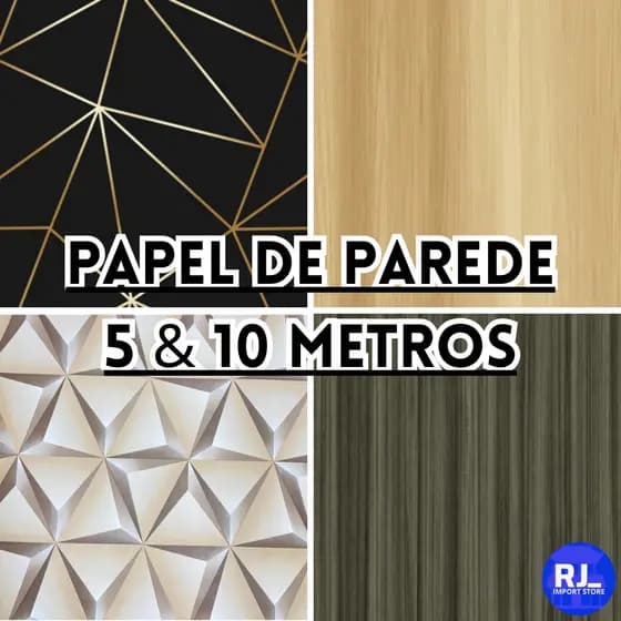 Papel de Parede Lavável 3D 5 E 10 METROS x 45CM Adesivo Autocolante Sala Cozinha Banheiro
