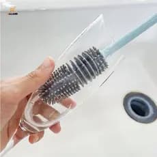 Escova Silicone De Limpar Mamadeira Copo Taça Jarra Garrafa