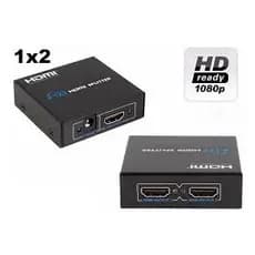 Divisor de HDMI Splitter 1x2 + Fonte