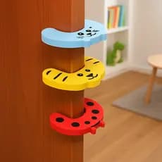 Kit c/6 Peças - Protetores De Porta Infantil Bebês Trava Dedos-Multiarte