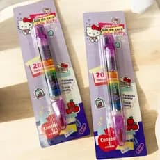 Kit C/2 GIZ DE CERA TROCA PONTA 20 CORES HELLO KITTY ---LEO&LEO --72300