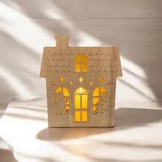 KIT CASA DECORATIVA COM LED MDF -TOYKO DESIGN NATAL