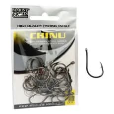 Anzol Chinu Black Nickel Marine Sports Cartela Pesca Tilápia Pesqueiro Tamanhos Nº 2 ao Nº 9