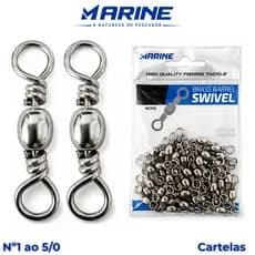 Girador de Pesca BBS Nickel Marine Sports Cartelas Destorcedor Vários Tamanhos