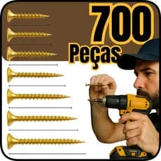 Kit Completo Parafuso Philips Chipboard Espessura 3mm Todas Medidas Para Madeira 700 Peças