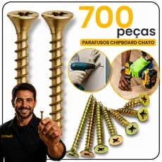 Kit Parafusos Marcenaria 3,5mm Todas Medidas 100 Cada