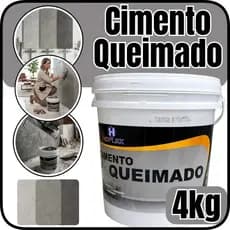 Cimento Queimado Tinta Massa Parede Cores Cinza