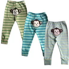Calça Vira Pé Bebê Menino Estampada Elástico na Cintura Infantil Kiko e Kika REF. 10390