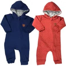 Macacão Matelasse Unissex Infantil Capuz Inverno Kiko E Kika REF. 8450