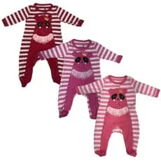 Macacão Infantil Manga Longa Menina Suedine Feminino Kiko E Kika REF. 9470
