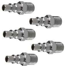 5 PINO ADAPTADOR 1/4" MACHO AD 767 M P/ ENGATE RAPIDO SCHWEERS