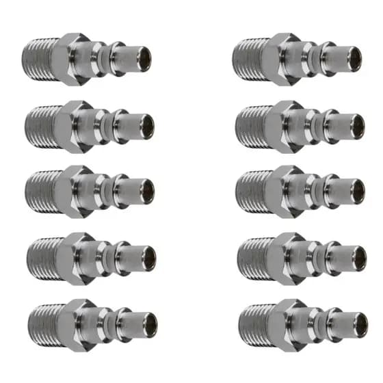 10 PINO ADAPTADOR 1/4" MACHO AD 767 M P/ ENGATE RAPIDO SCHWEERS