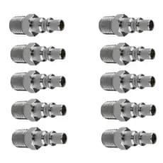 10 PINO ADAPTADOR 1/4" MACHO AD 767 M P/ ENGATE RAPIDO SCHWEERS