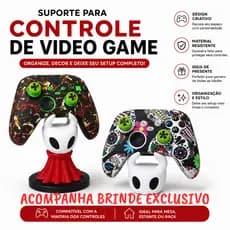 Suporte para Controles Ps5/Ps4/Xbox  universal  - Hollow Knight e Hornet Silksong - Presente/Decoração