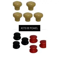 CONJUNTO POMEL  20/25/30/40/50UN -POMEL DE PLÁSTICO PRETO OU VERMELHO PUXADOR PARA TAMPA DE PANELAS AVULSAS