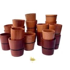 Copinho de Madeira para Cachaça/Shot/Dose/Coquetel/Pinga/Destilado Rústico Artesanal Decorativo- Kit