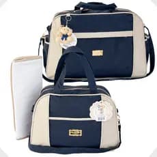 Kit Bolsa Mala Maternidade c/ Trocador 3pcs Menino Menina Sunshine