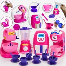 Kit Cozinha Infantil 25pcs Brinquedo Eletrodomésticos Comidinhas Acessórios