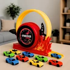 Pista Lançador Com Carrinhos Looping Radical Tipo Hotwheels Divertido Menino Criança
