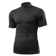 Blusa Cacharrel Plus Size Masculina Camisa Térmica Gola Alta Manga Curta Segunda Pele para o frio