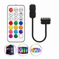 Controladora Argb 5v 3 Pinos Para PC Gamer Led Endereçável + Controle Remoto