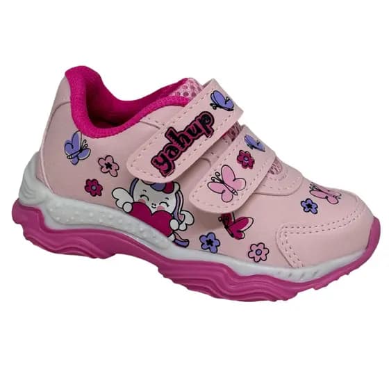 Tênis Infantil Feminino Com Luz do 20 ao 27 01-019 - Yahup