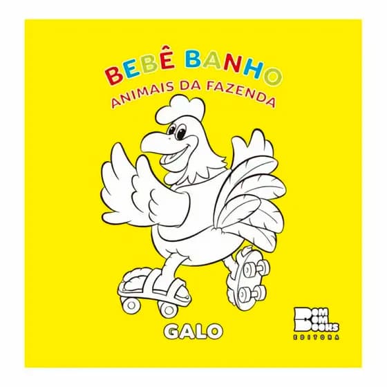 Bebê Banho Colorir: Animais da Fazenda
