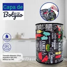 Capa Protetora para Botijão Bujão de Gás Impermeável Estampada Cozinha Decoração