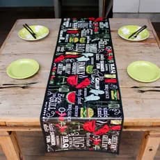 Caminho Trilho de Mesa Protetor Impermeável 138cm x 40cm Decoração Toalha Mesa