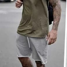 Calção masculino bermuda moletom esporte short masculino Casual básico bermuda moletom lisa