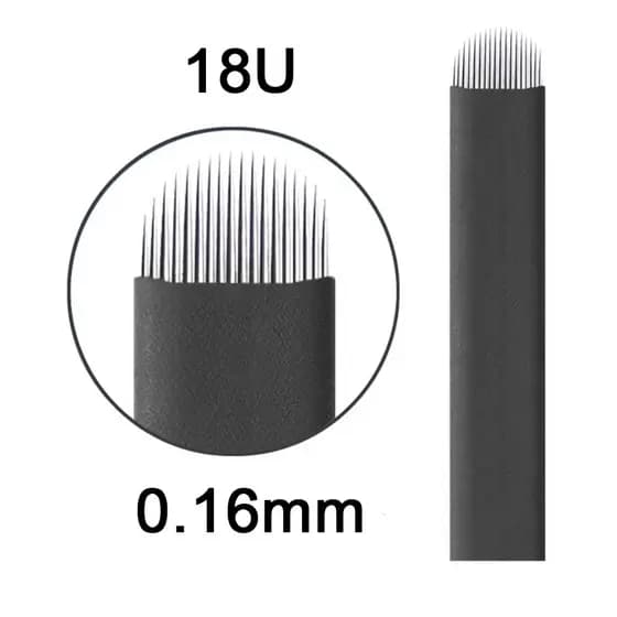 50 Agulhas para micropigmentação Lamina 18u Flex
