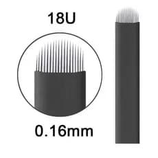 50 Agulhas para micropigmentação Lamina 18u Flex