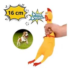Frango Galinha de Brinquedo Mordedor Sonoro Frango De Borracha Com Barulho Cachorro Cães Cão Pet 16 CM