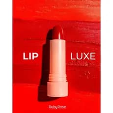 Batom Bala Satin Lip Luxe Ruby Rose ,Hidratante, cor intensa com acabamento satinado Linha Rosa
