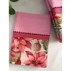 Guardanapos Panos de Prato Rosa Tricoline 100% Algodão 45x65cm