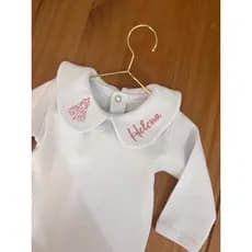 Body Bebê RN Personalizado Batizado com Nome e Nossa Senhora
