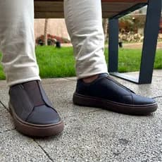 Tênis Sapatenis Casual Masculino Sola Alta Sneaker com Ajuste em Elástico Ouversize Premium