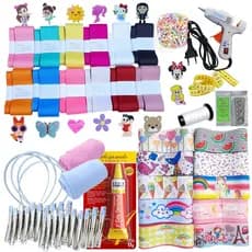 Kit Laceira Iniciante Materiais Fitas Para Laços Gorgorão com Pistola