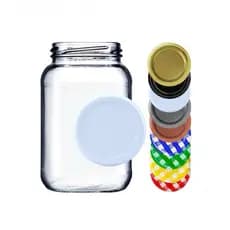 Kit Tampas Metalicas 74mm para vidro de conserva, doces, compotas, pimentas. Varias cores