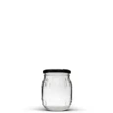 6 Potes Botija 600ml com tampa de Metal