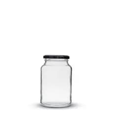 14 Pote De Vidro C/tampa preta 600ml de Conserva,palmito,Geleia, Pote de Bolo, Salada, Compota