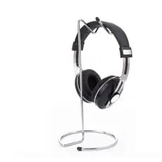 Suporte de Mesa Cromado para Fones de Ouvido