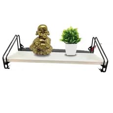 Prateleira 16 cm x 49 cm - Super Luxo c/Suporte Preto