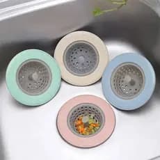 Ralo Protetor de Pia 11cm em Silicone Coletor de Resíduos para Cozinha e Banheiro
