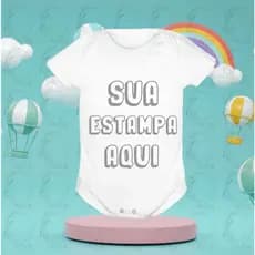 Body para Bebê Personalizado Com Sua Estampa e Sua Arte Sublimação